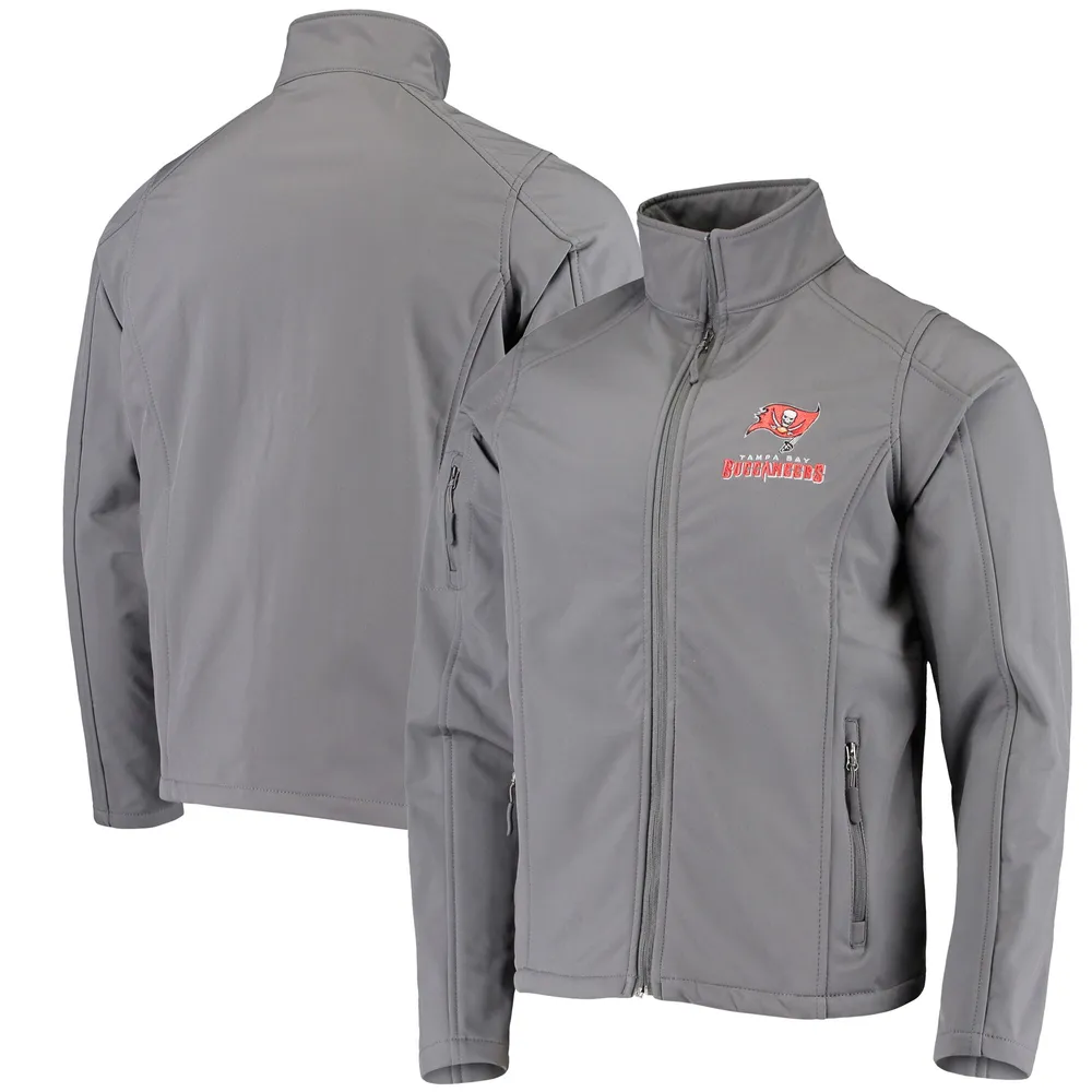 Antigua Women's Tampa Bay Buccaneers Fortune Grey Pullover Jacket