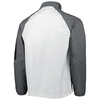 Men's Dunbrooke White Tampa Bay Buccaneers Hurricane Raglan Full-Zip Windbreaker Jacket