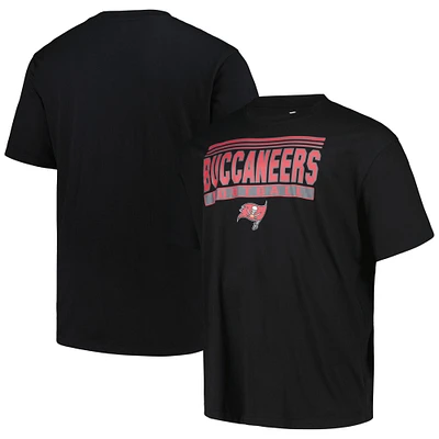 T-shirt pop noir Big & Tall Fanatics pour hommes des Buccaneers de Tampa Bay