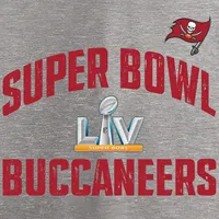 Fanatics Branded Men's Fanatics Branded Ash Tampa Bay Buccaneers Super Bowl  LV Bound - Replay Long Sleeve T-Shirt