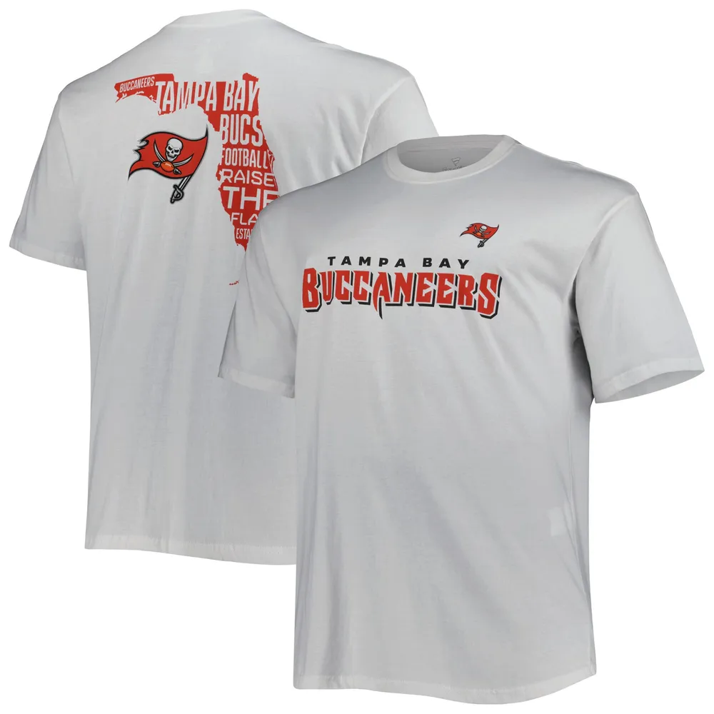 Lids Tampa Bay Buccaneers Fanatics Branded Big & Tall Hometown Collection  Hot Shot T-Shirt - White