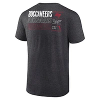 T-shirt Fanatics Anthracite Tampa Bay Buccaneers Repeat Stats pour hommes