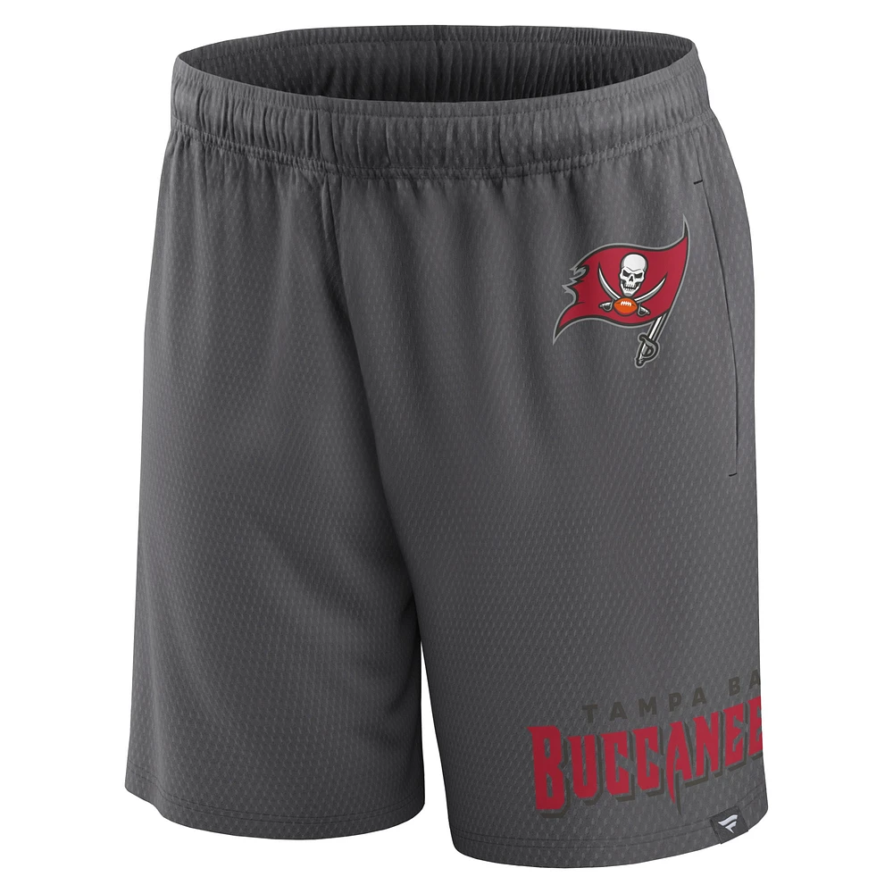 Short Clincher Fanatics gris Tampa Bay Buccaneers pour hommes