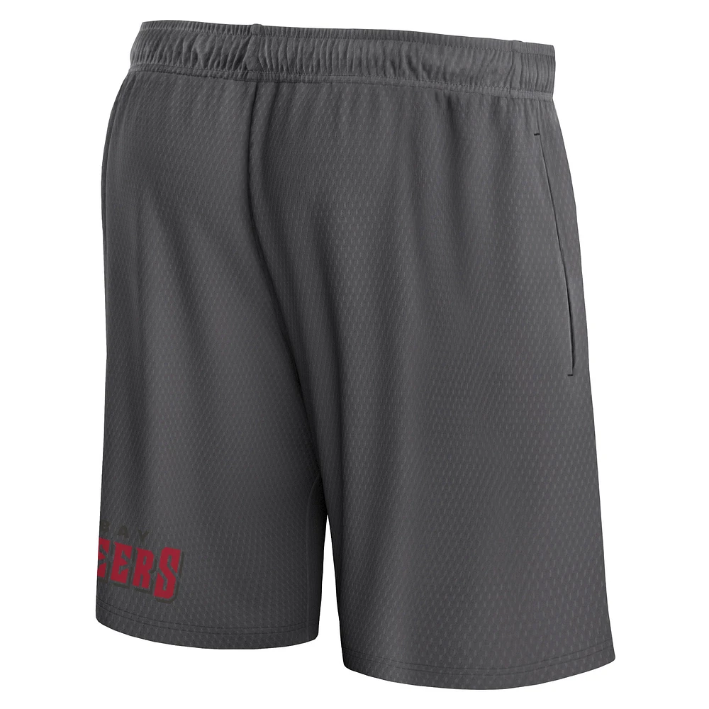 Short Clincher Fanatics gris Tampa Bay Buccaneers pour hommes