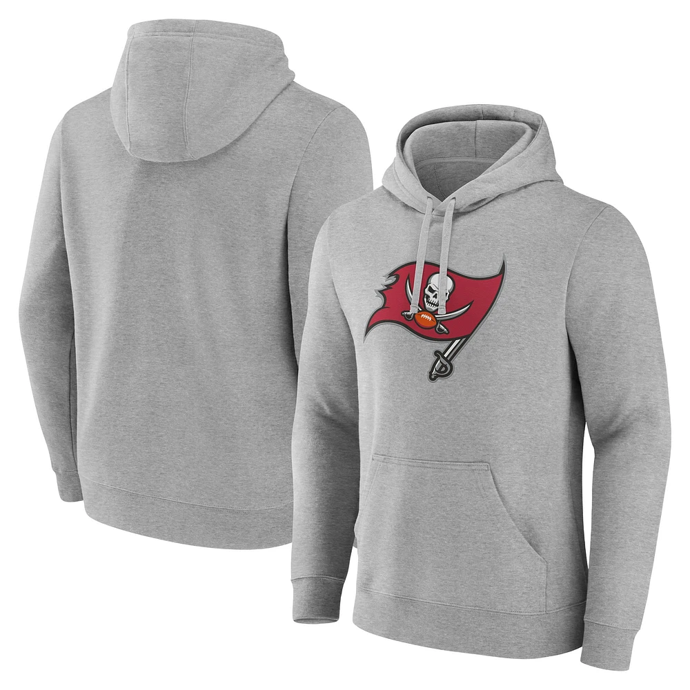 Sweat à capuche en polaire pour homme Fanatics Heather Grey Tampa Bay Buccaneers Deliver