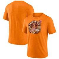 T-shirt à trois mélanges Fanatics pour hommes, orange chiné, Tampa Bay Buccaneers, Sporting Chance