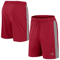 Fanatics pour hommes rouge/gris Tampa Bay Buccaneers Break It Loose - Shorts