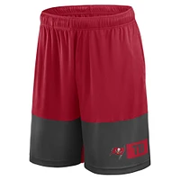Men's Fanatics Red/Pewter Tampa Bay Buccaneers Big & Tall Best of the Performance Shorts
