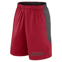 Men's Fanatics Red/Pewter Tampa Bay Buccaneers Launch Shorts