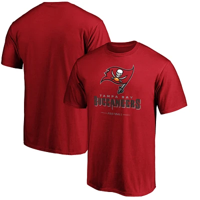 T-shirt rouge Tampa Bay Buccaneers Big & Tall Team Lockup de marque Fanatics pour homme