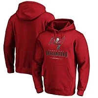 Men's Fanatics Red Tampa Bay Buccaneers Big & Tall Team Logo Lockup Pullover Hoodie