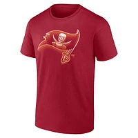 Men's Fanatics Red Tampa Bay Buccaneers Chrome Dimension T-Shirt