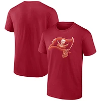 Men's Fanatics Red Tampa Bay Buccaneers Chrome Dimension T-Shirt