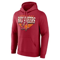 Sweat à capuche motif géométrique chromé pour homme Fanatics Red Tampa Bay Buccaneers