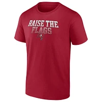 Men's Fanatics Red Tampa Bay Buccaneers Heavy Hitter T-Shirt