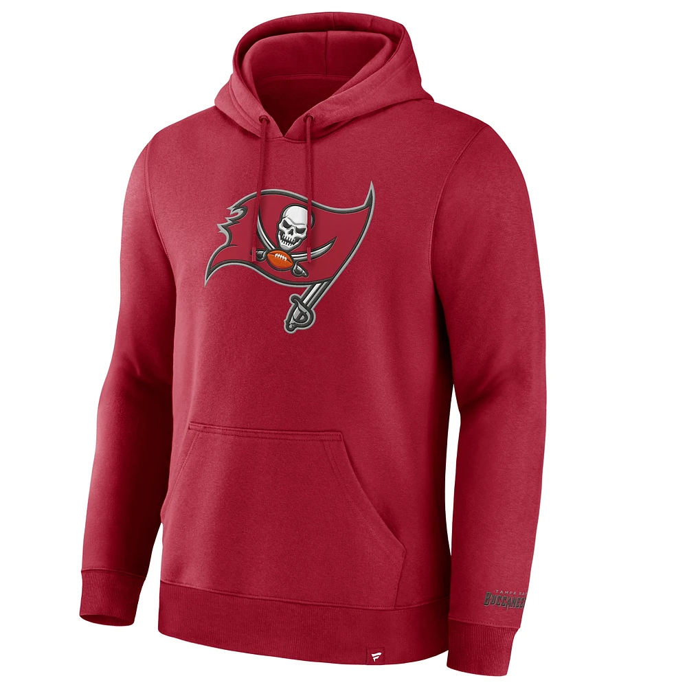 Sweat à capuche en polaire rouge Legacy des Buccaneers de Tampa Bay Fanatics pour hommes