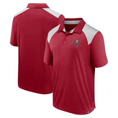 Polo primaire Fanatics rouge des Buccaneers de Tampa Bay pour hommes