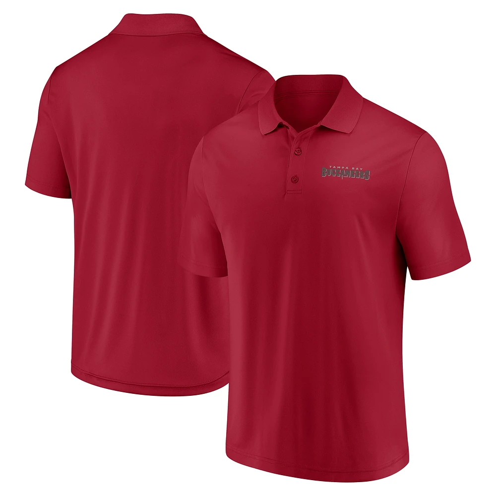 Men's Fanatics Red Tampa Bay Buccaneers Push Back Polo