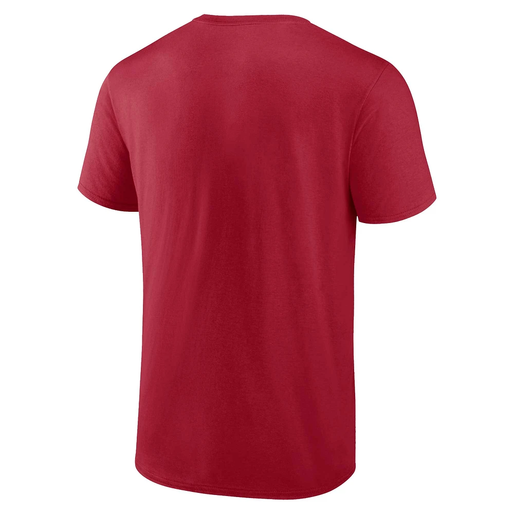 Men's Fanatics  Red Tampa Bay Buccaneers T-Shirt