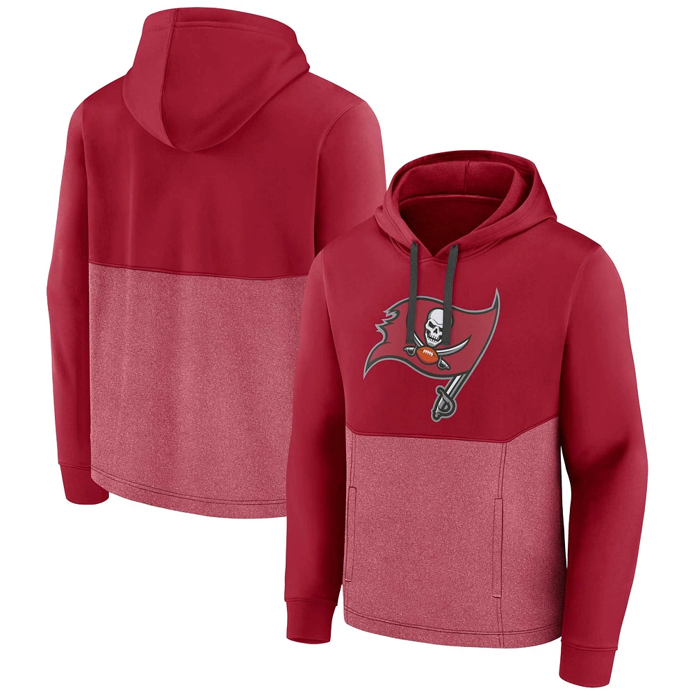 Men's Fanatics Red Tampa Bay Buccaneers Team Fleece Pullover Hoodie