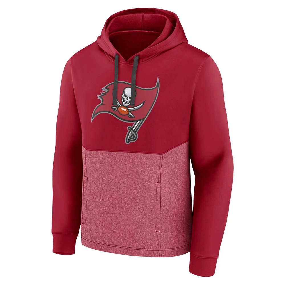 Men's Fanatics Red Tampa Bay Buccaneers Team Fleece Pullover Hoodie