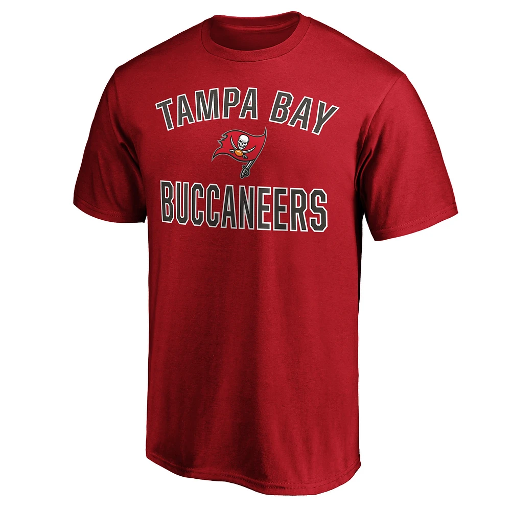 Men's Fanatics Red Tampa Bay Buccaneers Victory Arch T-Shirt