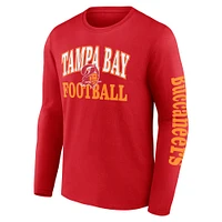 Men's Fanatics Red Tampa Bay Buccaneers Vintage Combo Up Two Long Sleeve T-Shirt