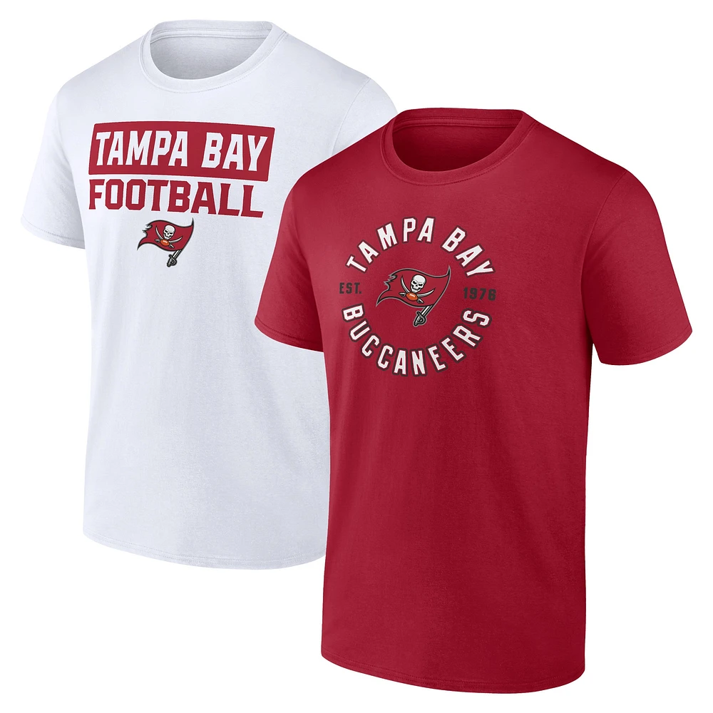 Pack combiné de t-shirts service Fanatics Tampa Bay Buccaneers pour hommes