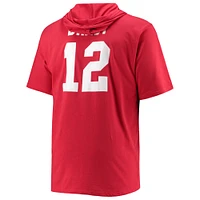 Men's Fanatics Tom Brady Red Tampa Bay Buccaneers Big & Tall Player Name Number Hoodie T-Shirt