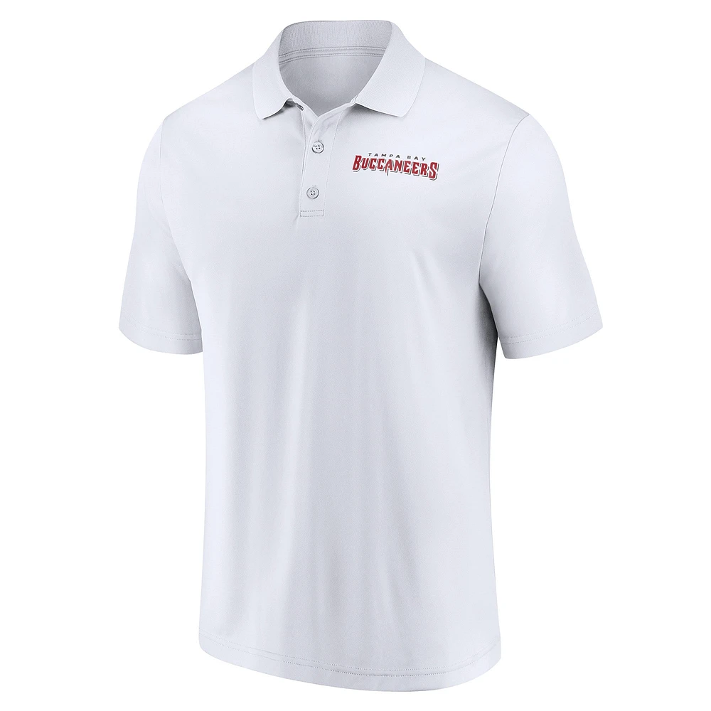 Men's Fanatics  White Tampa Bay Buccaneers Lockup Polo