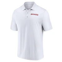 Men's Fanatics  White Tampa Bay Buccaneers Lockup Polo