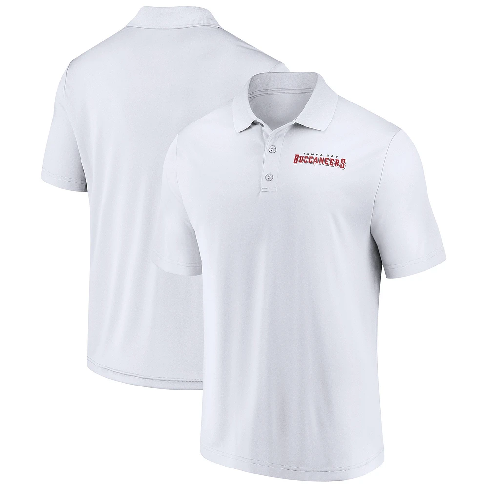 Men's Fanatics  White Tampa Bay Buccaneers Lockup Polo