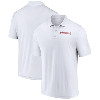 Men's Fanatics  White Tampa Bay Buccaneers Lockup Polo