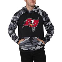 Men's FOCO Black/Camo Tampa Bay Buccaneers Raglan - Pullover Hoodie