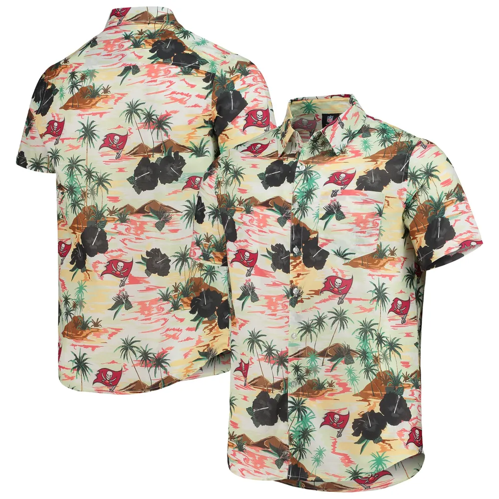 FOCO Men's FOCO Navy Boston Red Sox Floral Linen Button-Up Shirt