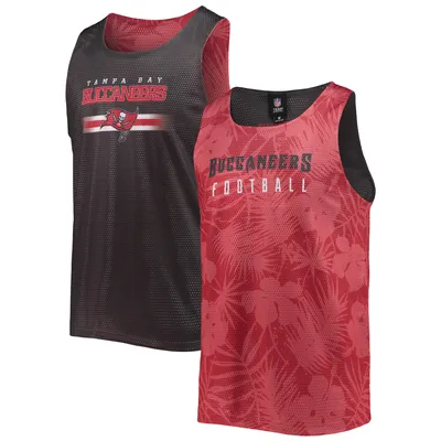 Tampa Bay Buccaneers FOCO Floral Reversible Mesh Tank Top - Red