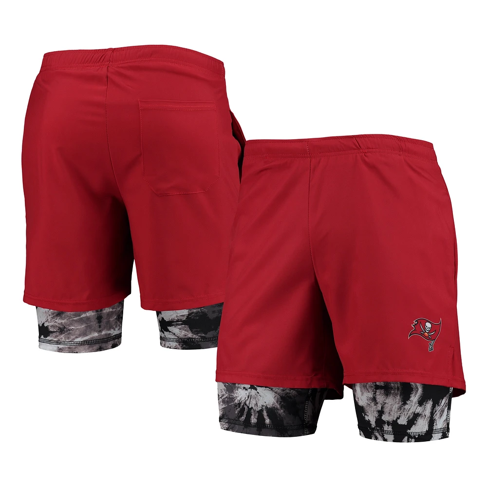 Short de course FOCO Tampa Bay Buccaneers rouge pour homme