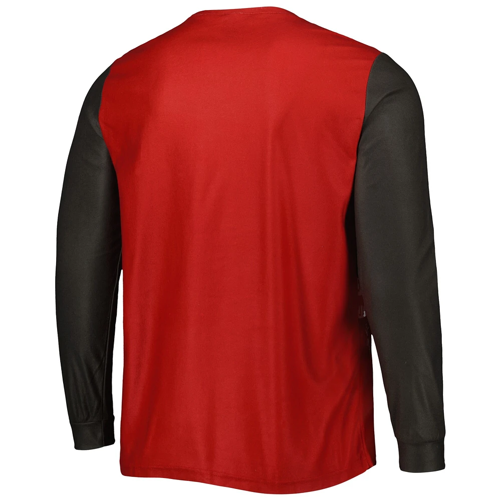 FOCO Red Tampa Bay Buccaneers Wordmark Ugly Pyjama pour homme