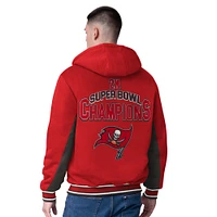 Veste à capuche zippée commémorative G-III Extreme Red Tampa Bay Buccaneers No Huddle pour homme