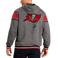 Men's G-III Sports by Carl Banks Red/Gray Tampa Bay Buccaneers Extreme Full Back Reversible Hoodie Full-Zip Jacket