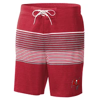 Short de bain pour homme G-III Sports by Carl Banks Rouge Tampa Bay Buccaneers Coastline Volley