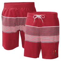 Short de bain pour homme G-III Sports by Carl Banks Rouge Tampa Bay Buccaneers Coastline Volley