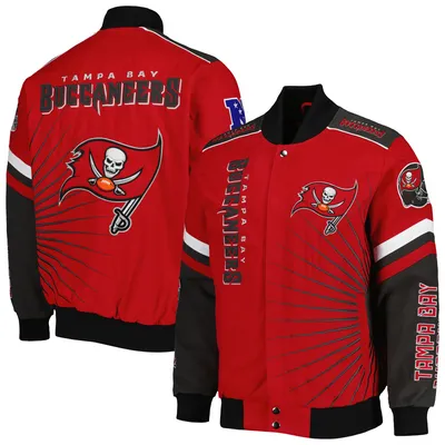 Men's G-III Sports by Carl Banks Cardinal Arizona Cardinals Extreme Redzone Full-Snap Varsity Jacket Size: Medium