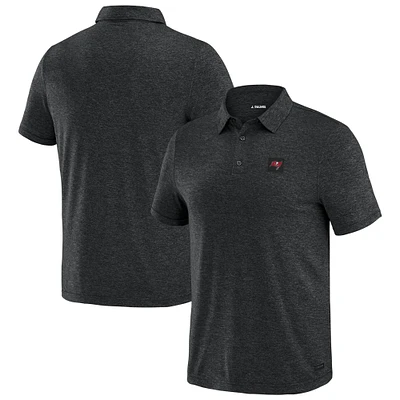 Polo noir à quatre points J. Palmer pour homme des Buccaneers de Tampa Bay