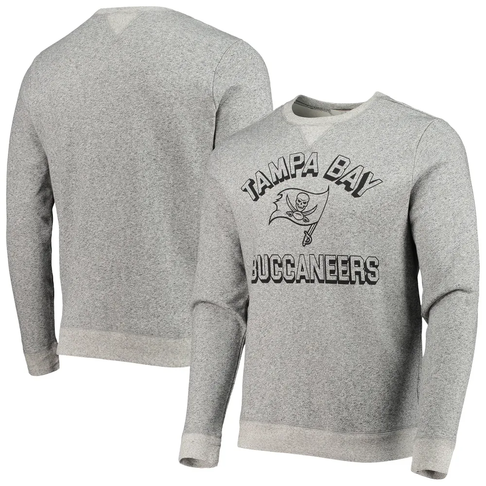 '47 Men's Heathered Gray Tampa Bay Buccaneers Imprint Headline Historic Logo Fleece Pullover Sweatshirt - Heathered Gray