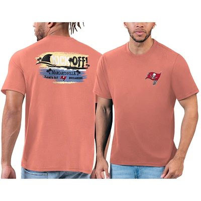 T-shirt orange Margaritaville pour hommes des Buccaneers de Tampa Bay