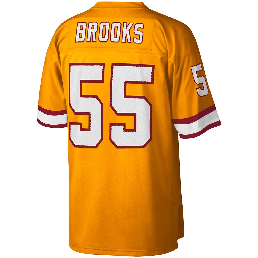 Maillot de joueur retraité Mitchell & Ness Derrick Brooks Orange Tampa Bay Buccaneers Big Tall 1995 Legacy pour hommes