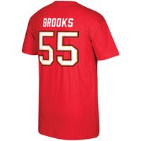 Men's Mitchell & Ness Derrick Brooks Red Tampa Bay Buccaneers Retired Player Name and Number T-Shirt