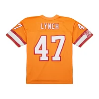 Men's Mitchell & Ness John Lynch Orange Tampa Bay Buccaneers 1993 Legacy Replica Jersey