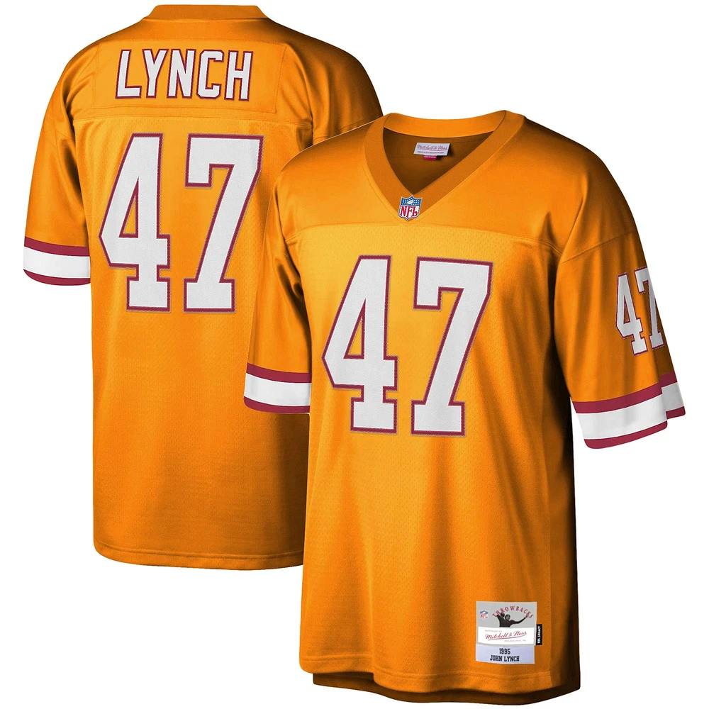 Maillot de joueur retraité Mitchell & Ness John Lynch Orange Tampa Bay Buccaneers Big Tall 1995 Legacy pour hommes